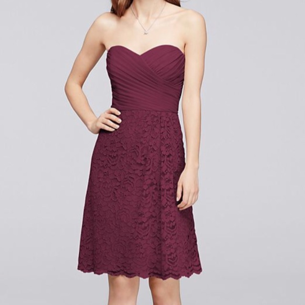 David’s bridal bridesmaid dress